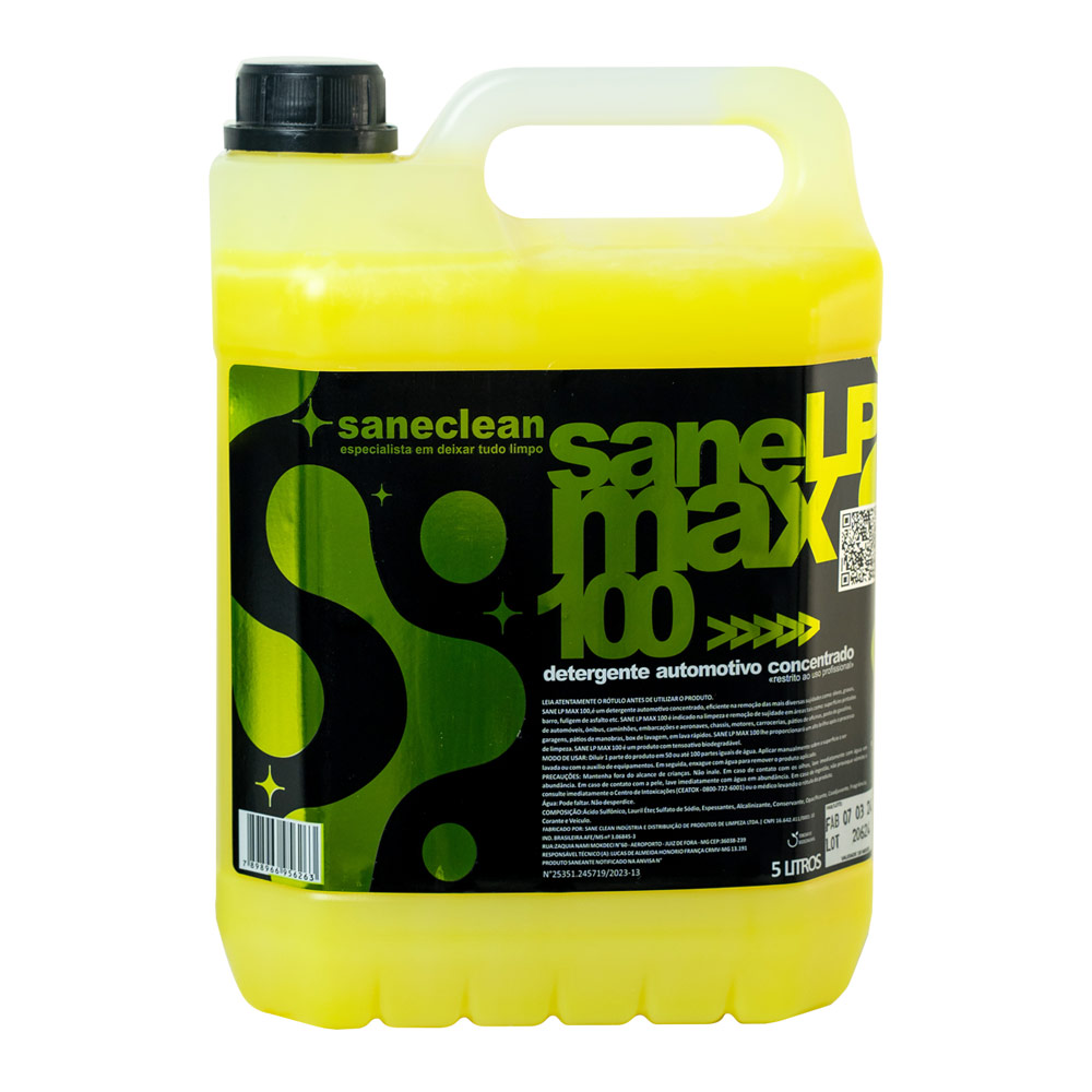 Sane Lp max 100 shampoo super concentrado – 5 Litros