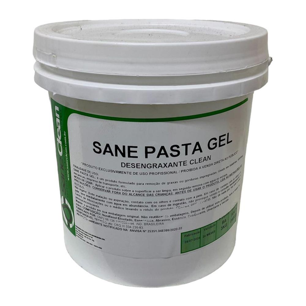 Sane Pasta Gel Desengraxante