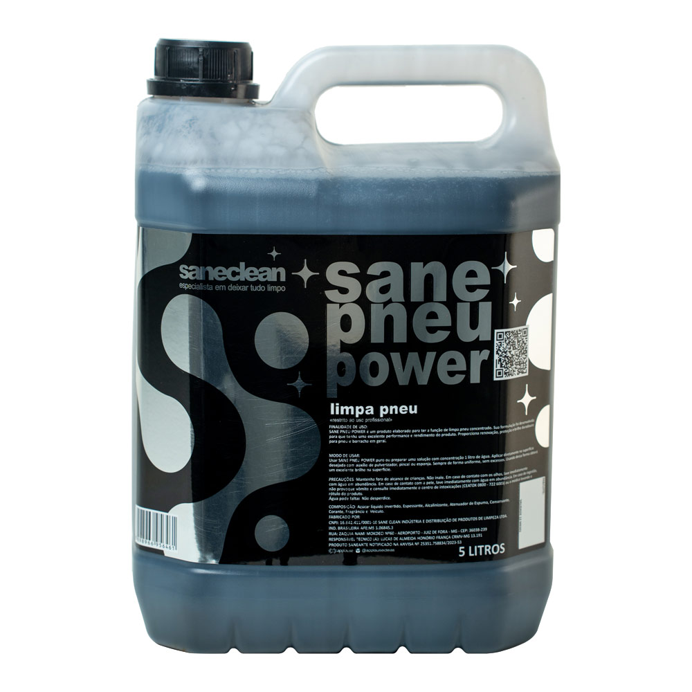 Sane Pneu Power – Limpa pneu concentrado 5 Litros