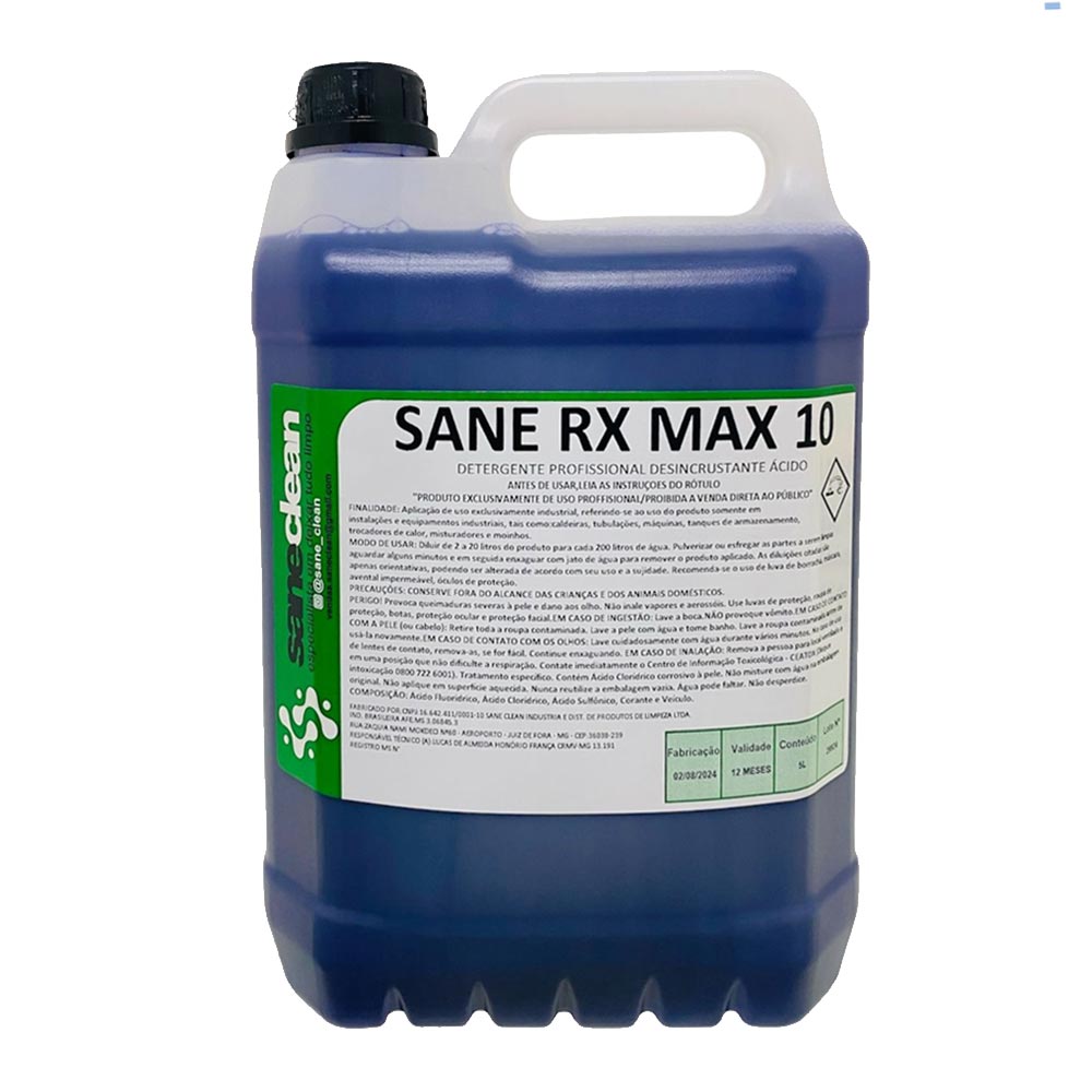 Desincrustante Ácido SANE RX MAX 10