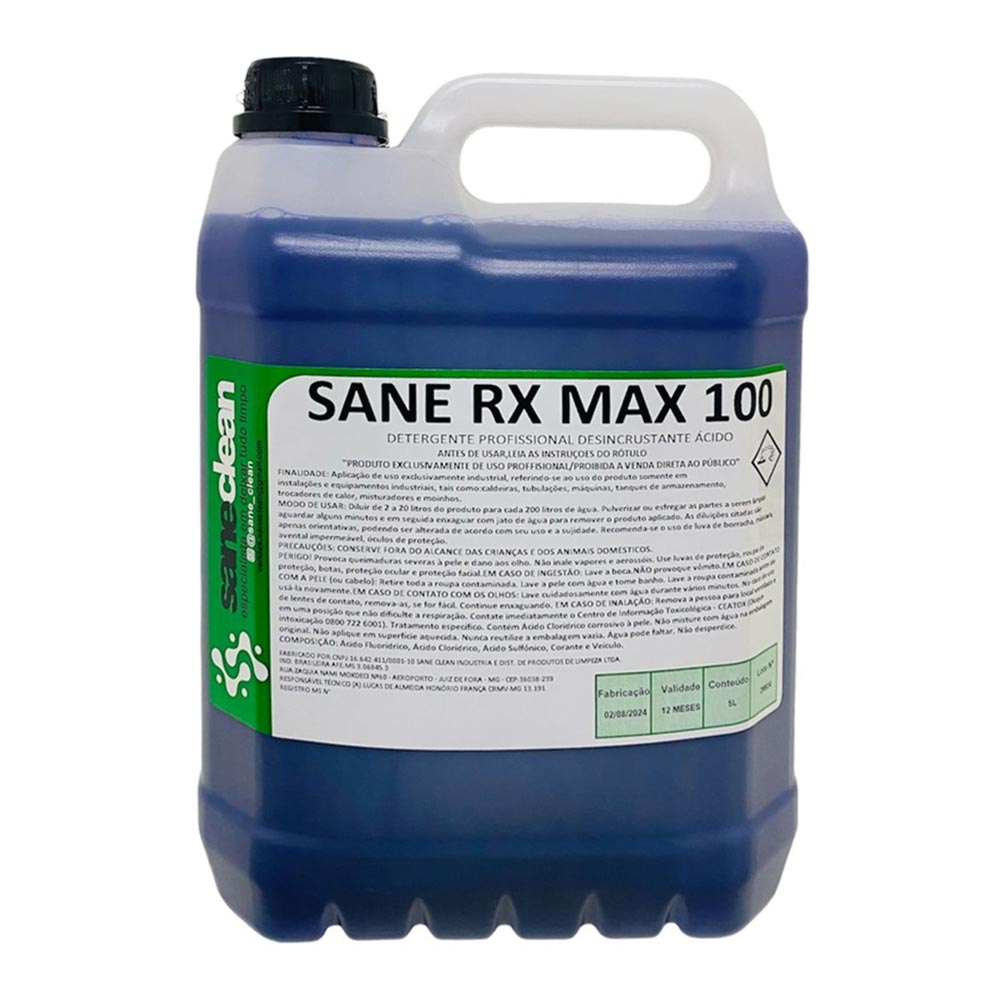 Desincrustante Ácido SANE RX MAX 100